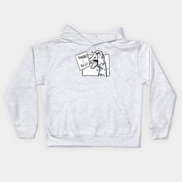 The Goose of Nothingness Kids Hoodie by pmkhimself